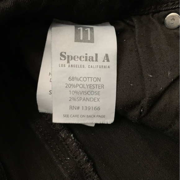 Black Distressed Skinny Jeans Size 11 - Picture 5 of 9